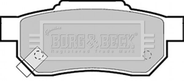 BORG & BECK Комплект тормозных колодок, дисковый тормоз BBP1453